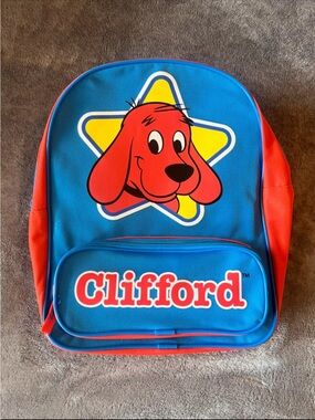 Clifford The Big Red Dog Kids Backpack 2016 Blue Red Preschool Toddler School
